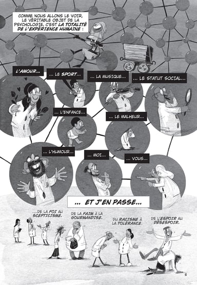 Psychologix un roman graphique racontant l'histoire de la psychologie expérimentale et les fondements des TCC. 