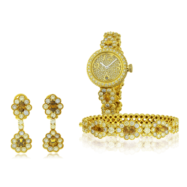 Edelstein und Diamanten Collier in Gelbgold, angefertigt auf Kundenwunsch von der Goldschmiede OBSESSION Zürich und Wetzikon