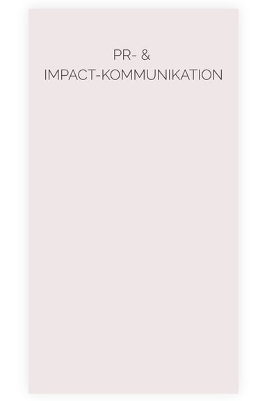 Strategische PR- und Purpose-Kommunikation für klare Positionierung und wirksame öffentliche Präsenz.