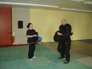 vor dem Mugging mit Rita