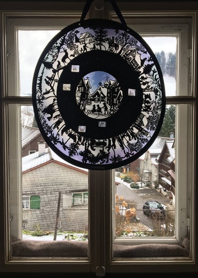 Advent Weihnachten Adventskalender Atelier Café Atelier-Café Restaurant Beiz Besenbeiz Essen Gourmet Kulinarik kulinarisch Kunst Maler Kunstmaler Künstler Daniel Gisler Krinau Wattwil Lichtensteig Toggenburg Ostschweiz St. Gallen