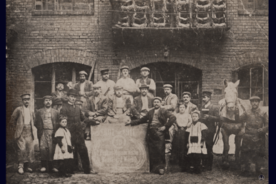 Die Johannes Wedig Marmorwerke im Jahre 1911.