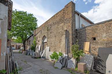 Mauerreste des Kopfbaus 7.