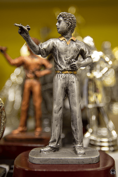 Ehrenpreis für Dart-Spieler.