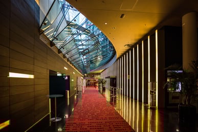 Der Kinokomplex im Sony-Center