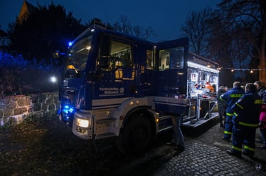 Das THW auf dem Lichterfest in Berlin-Lichtenrade.