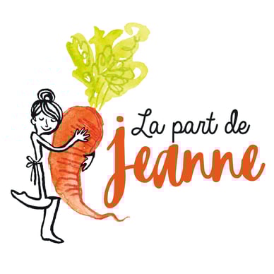 logotype charte graphique identité visuelle la part de jeanne illustration aquarelle encre