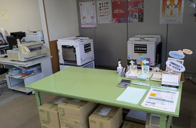 印刷スペース＆作業スペース