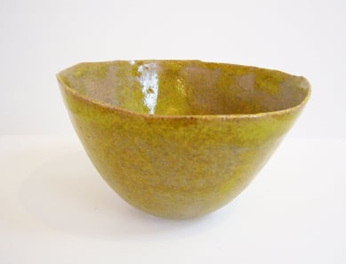 Bol #9 (vert mousse) /  H6.5xØ11.5cm / ceramic(grès), glaze / sold