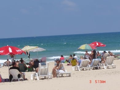 La plage de youd alef en automne