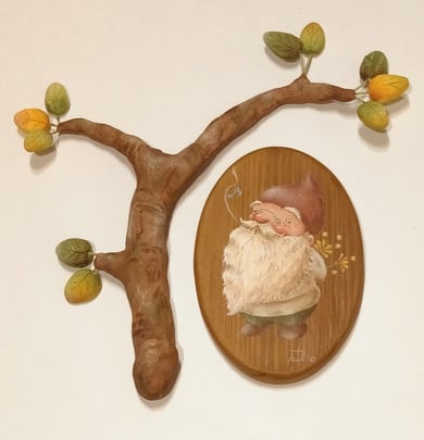 トールペイント　こびと　黒川つきえ