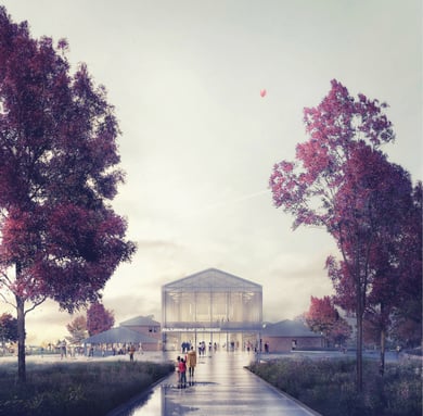 Kulturhaus auf der Freiheit Landestheater Schleswig Städtebaulicher Wettbewerb 2019 Herr & Schnell Architekten Manuel Nagel Daniel Bernthaler