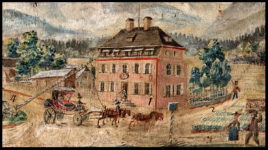 Bayrische Zollamt Walserberg bei Bad Reichenhall 1802