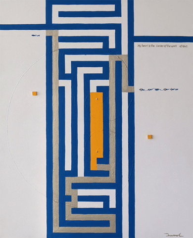 THE ANSWER  5   530mm*652mm   F15   2022  acrylic on canvas, wood