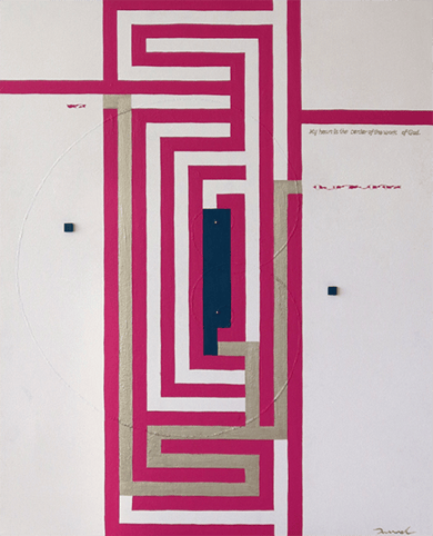 THE ANSWER  6   530mm*652mm   F15   2022  acrylic on canvas, wood