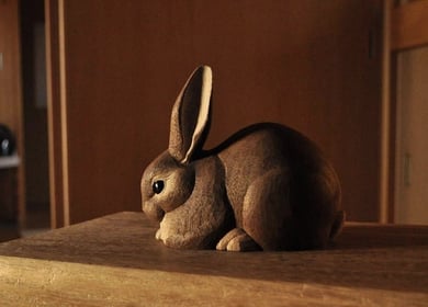 木彫うさぎ