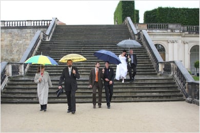 Auf dem Weg zum Fotoshooting