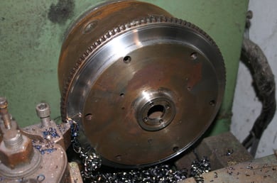 Schwungrad ca. 2,5kg abdrehen