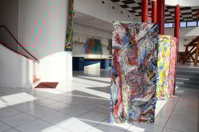 Armando au fil du temps - Installation / Exposition à La Coupole, Saint-Loubès - mars 2012 - photo Frederik van Kleij