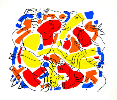 Sérigraphie - La Voz - 60 x 70 cm