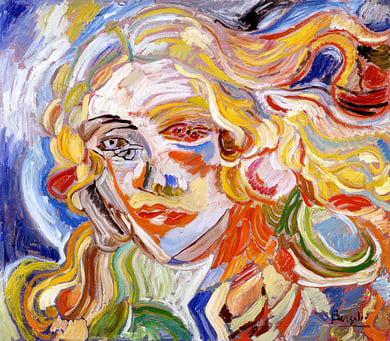 Venus, huile sur toile, 80 x 60 cm, 1981.