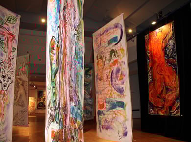 Armando au fil du temps - Installation / Exposition à La Coupole, Saint-Loubès - mars 2012 - photo Frederik van Kleij