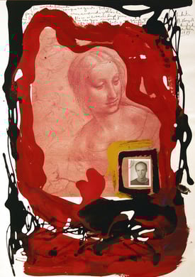 Autobiografia 1, techniques mixte, 50 x 65 cm, 1984.