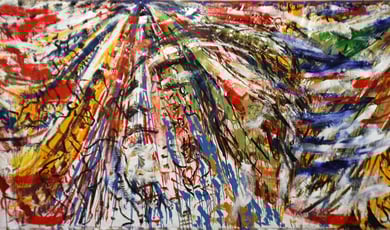 « Alice's Room »  Installation, "L'Amour", détail fresque - photo: Jean-Louis Borderie