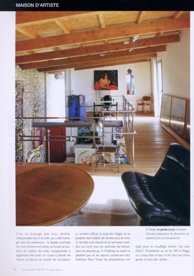 « Atelier-Résidence Lalandusse » Architecture BOIS & dépendance, décembre 2008 - texte Mireille Mazurier - photo Serge Dubrocas