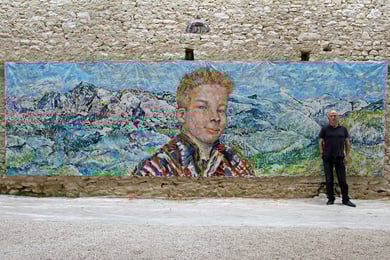 Le Défi, acrylique sur toile, 7.30 m 2.15 m, 2015 