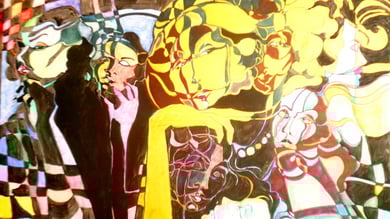 LADIES II. / 100x80 cm  / Kombinierte Technik