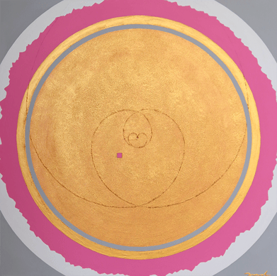 SHINING SOUL  10   606mm*606mm   S12   2022  acrylic on canvas, wood