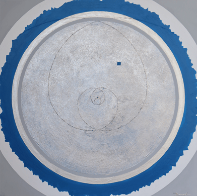 SHINING SOUL  5   606mm*606mm   S12   2022  acrylic on canvas, wood