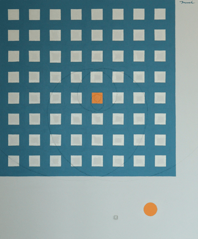 KEKKAI  2   606mm*727mm   F20   2023  acrylic on canvas, wood