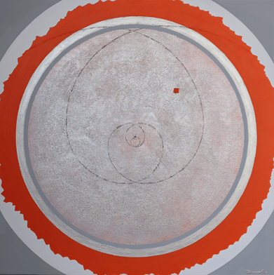 SHINING SOUL  7   606mm*606mm   S12   2022  acrylic on canvas, wood