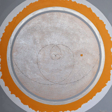 SHINING SOUL  8   606mm*606mm   S12   2022  acrylic on canvas, wood