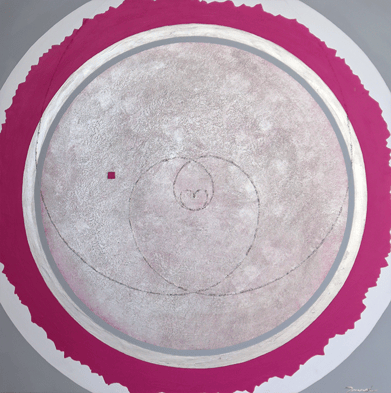 SHINING SOUL  6   606mm*606mm   S12   2022  acrylic on canvas, wood