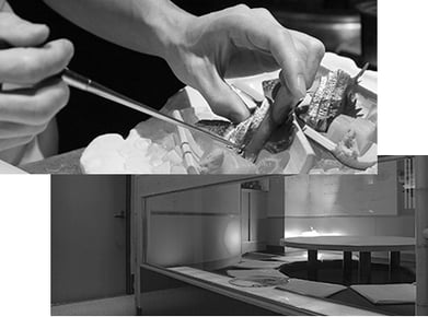 職人の技を堪能できる板前厨房わざわざ