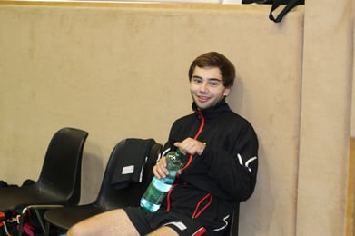 Sensationell schlug Michael Kufmüller den Abwehrspieler Patrick Berger.