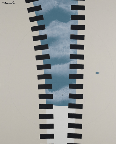 BLUE SKY IN THE FASTENER 2   530mm*652mm   F15   2021  acrylic on canvas, wood