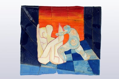 "Iakob - Der Kampf mit dem Engel II", 51 cm x 43 cm