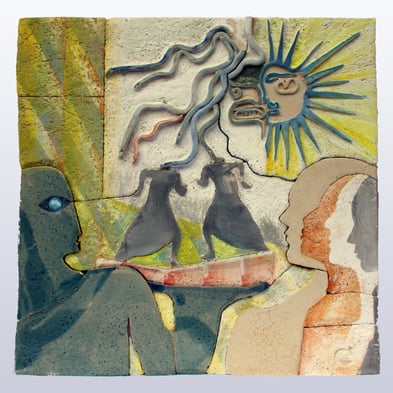 "Sonnengesang II", 50 cm x 49 cm