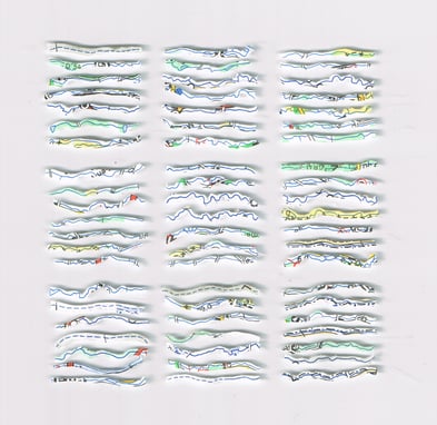 Rivières (15 cm x 15 cm)