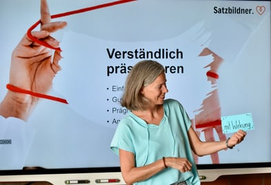 Workshop für Auftrittskompetenz und Präsentationstechnik.