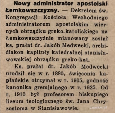 nowy administrator lemkowszczyzny