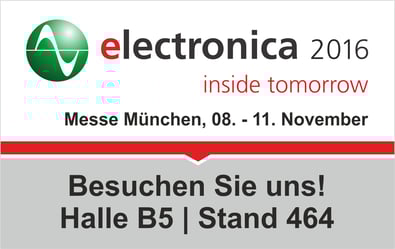 Besuchen Sie uns auf der electronica in Muenchen