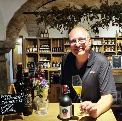 Claudius Rajchl im 1. Biergut Österreichs