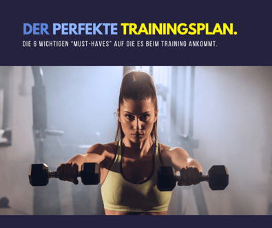 Der perfekte Trainingsplan. Die 6 wichtigen "Must-haves" auf die es beim Training ankommt.