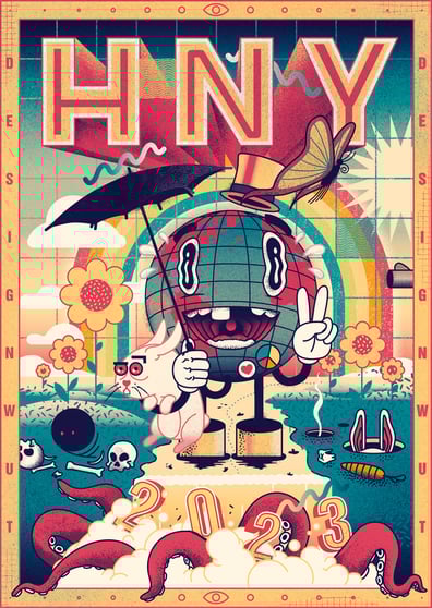 HNY 2023 VISUAL→ Designwut Kollektiv