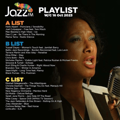 I made the Jazz FM  A list for 4 weeks 😍